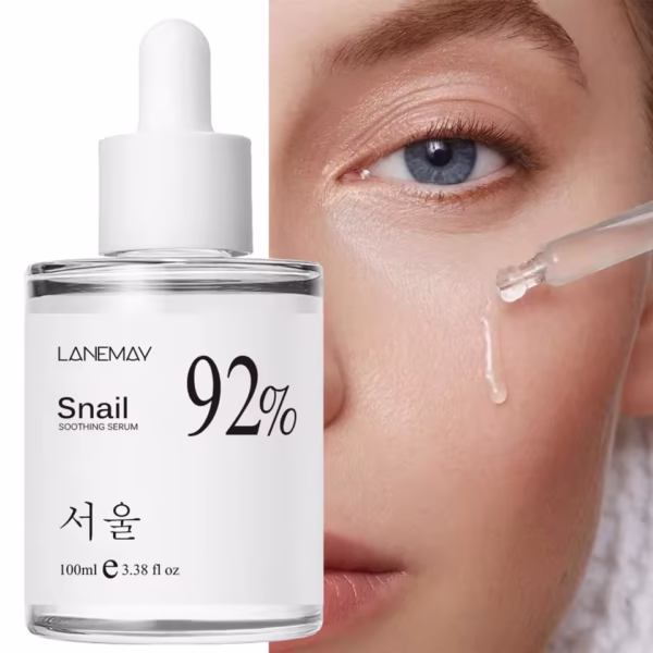 92% Snail Soothing Facial Essence Multi in One Skin Care Hydrating and Moisturizing Face Serum - Image 2