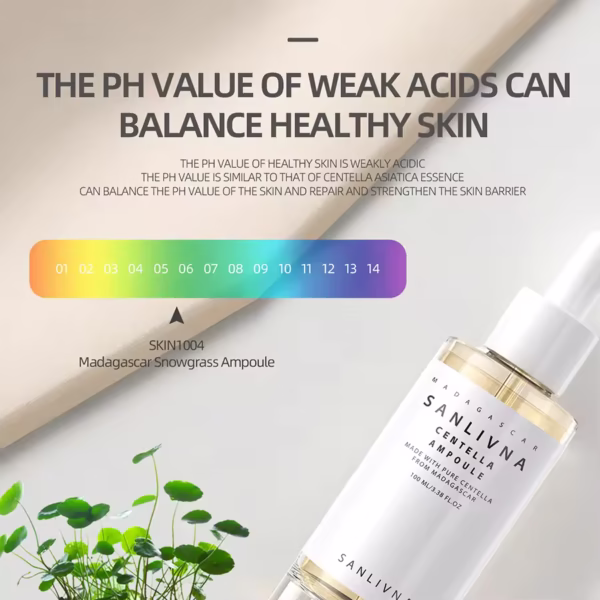 Madagascar Centella Asiatica Ampoule Facial Serum , Prone and Sensitive Skin Moisturizing Skin Firming Korean Glass Skin - Image 2