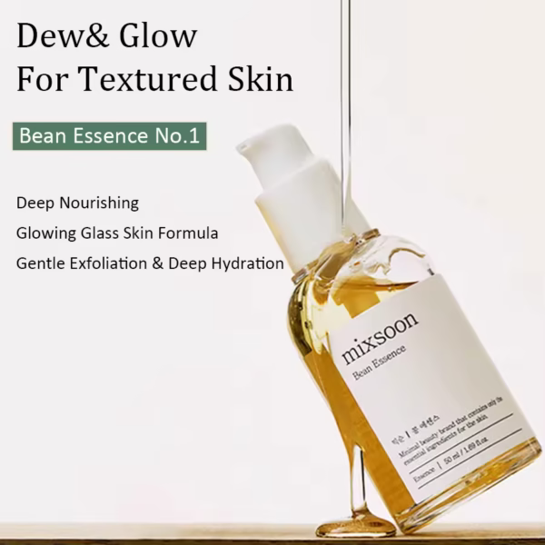Mixsoon Bean Essence Vegansnail Exfoliating Essence for face Hydrating Korean Skin Care Glassskin Gentle Deep Hydration 50ml - Image 2